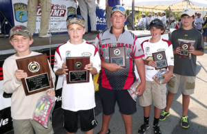 Top five 11-14 year old group (L-R) Matthew Windham, Jacob Brown, Laine Cooley, McKinley Prickett, Bransom Linder.