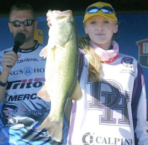 Brianna Tucker's big fish winner.
