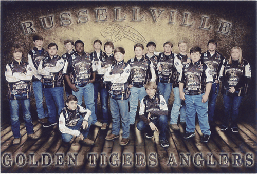 Russellvile, AL high school Golden Tigers bass club.