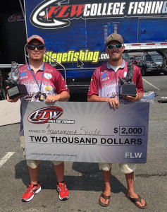 The Fairmont State University team of Bryson Grimes of Kingwood, W.Va., and Aaron Davis of Pleasant Valley, W.Va FLW photo