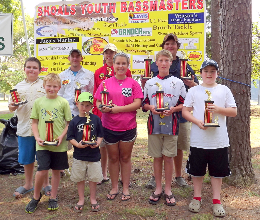 Pickwick tourney top three winners in all age groups