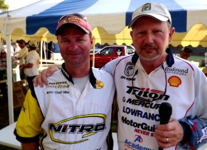 Chad Miller, Rumbling Waters Bass Anglers, who had a two day total of 24.63 pounds with ABN Director Eddie Plemons.  - SFN photo