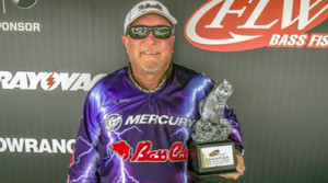 Tim Wilson of Gas City, Indiana, weighed a five-bass limit totaling 29 pounds, 10 ounces Saturday to win the Choo Choo Division tournament on Lake Guntersville and a $5,000 paycheck. (FLW)