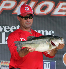 Packie Lawrence and Rickey Campbell caught the Mountain Dew Big Bass of the tournament, an 8.47-pound largemouth. SFN photo