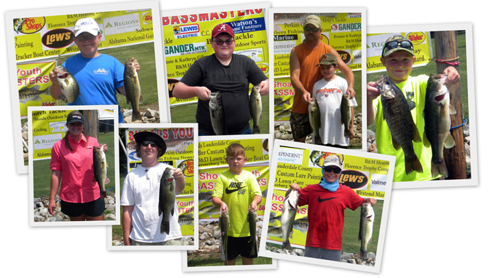 Shoals Youth Bassmasters Wheeler Tournament July 16th