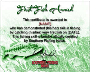 First Fish Certificate