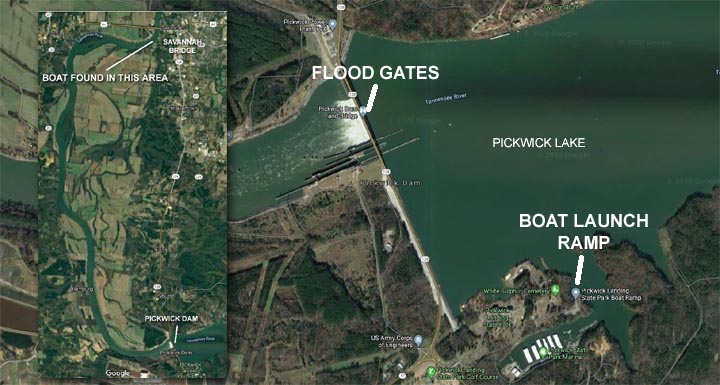 Tragedy On Pickwick Lake Southern Fishing NewsSouthern Fishing News   Dam With River Insert 