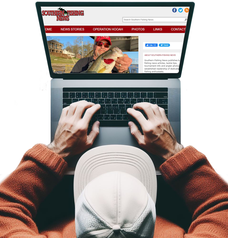 overhead view angler